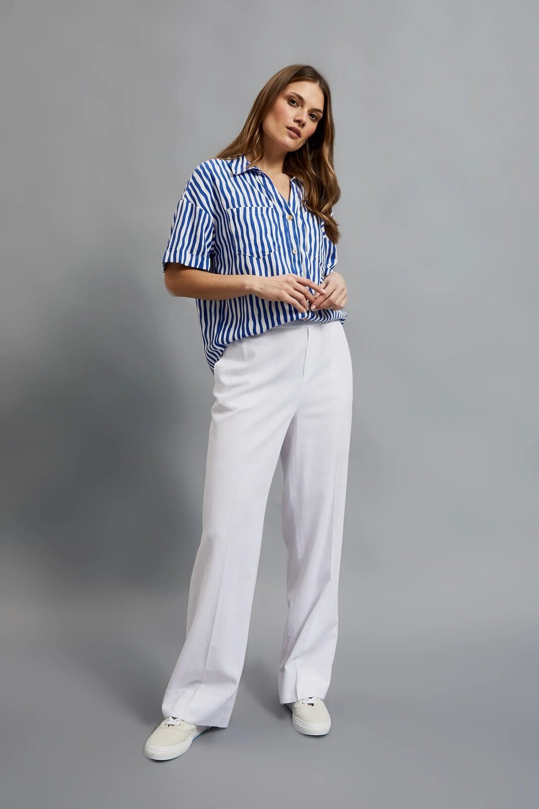 Marisse Women's Trousers L-Sp-4343 White