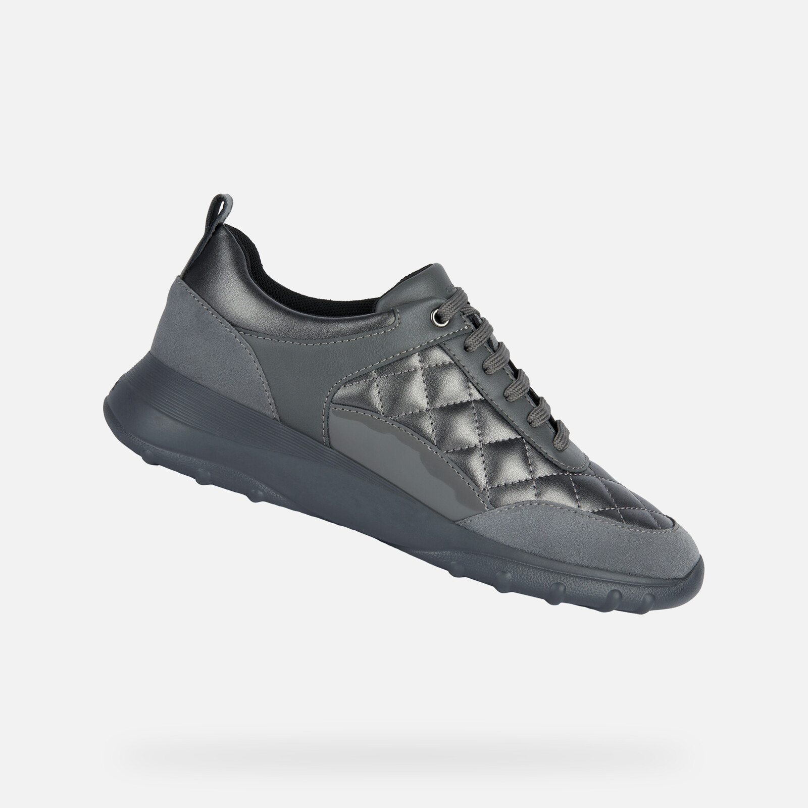 Dark gray women's sneakers Geox Alleniee - Women's