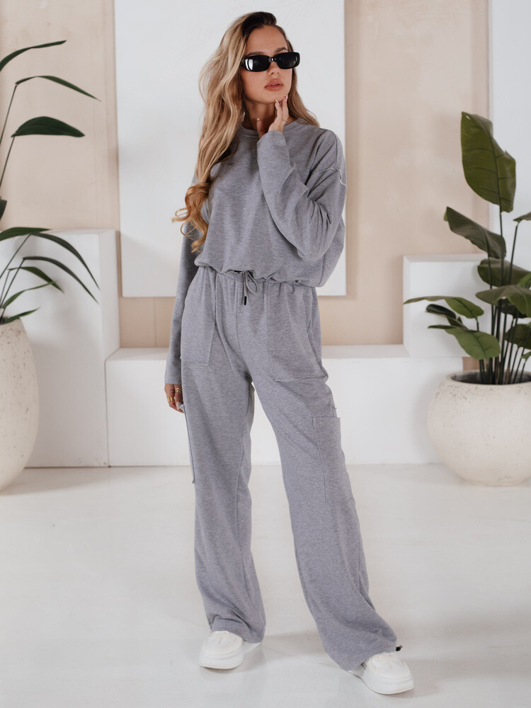 Dámsky teplákový súprav CHARM Farba svetlosivá DSTREET