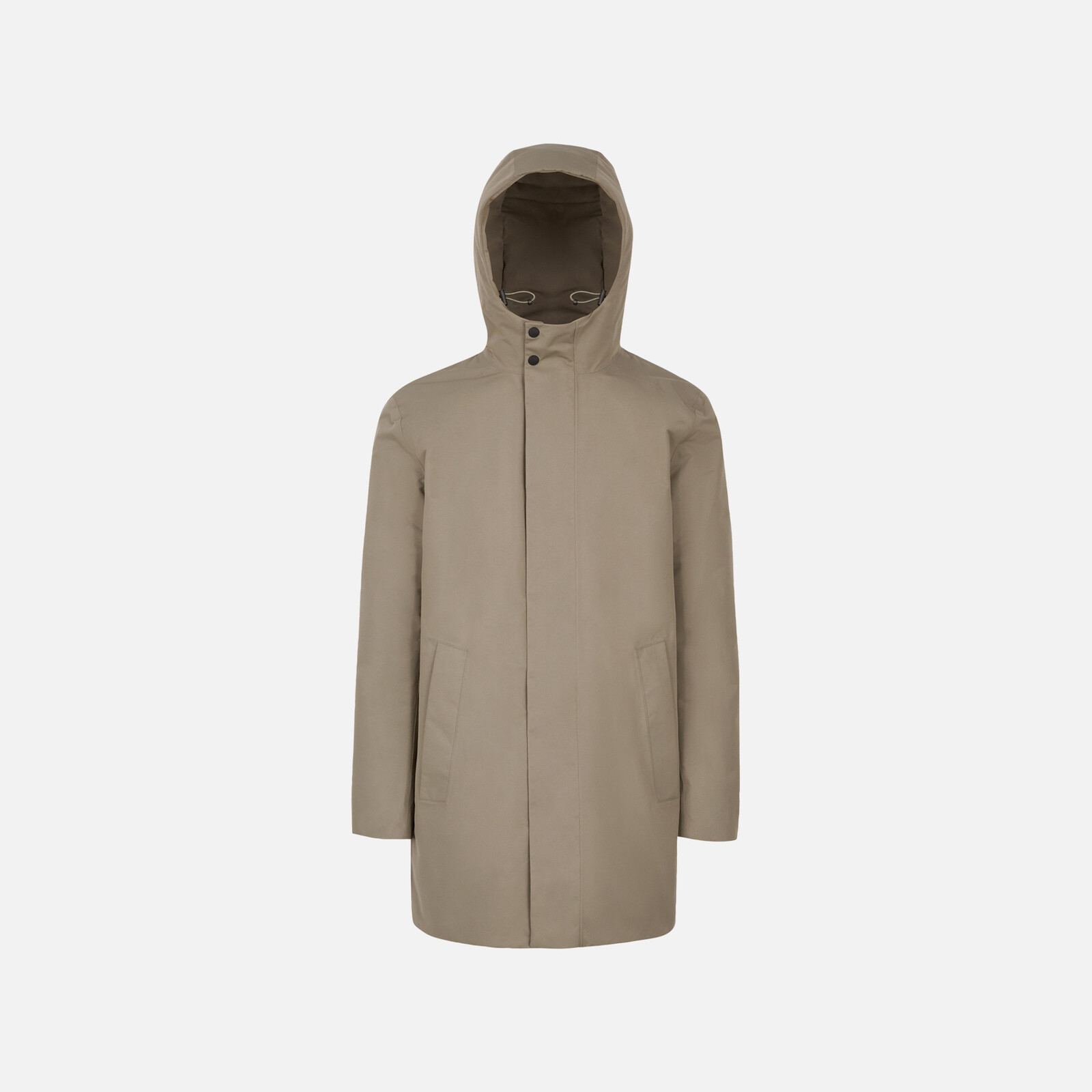 Beige Men's Parka Geox Doray - Mens