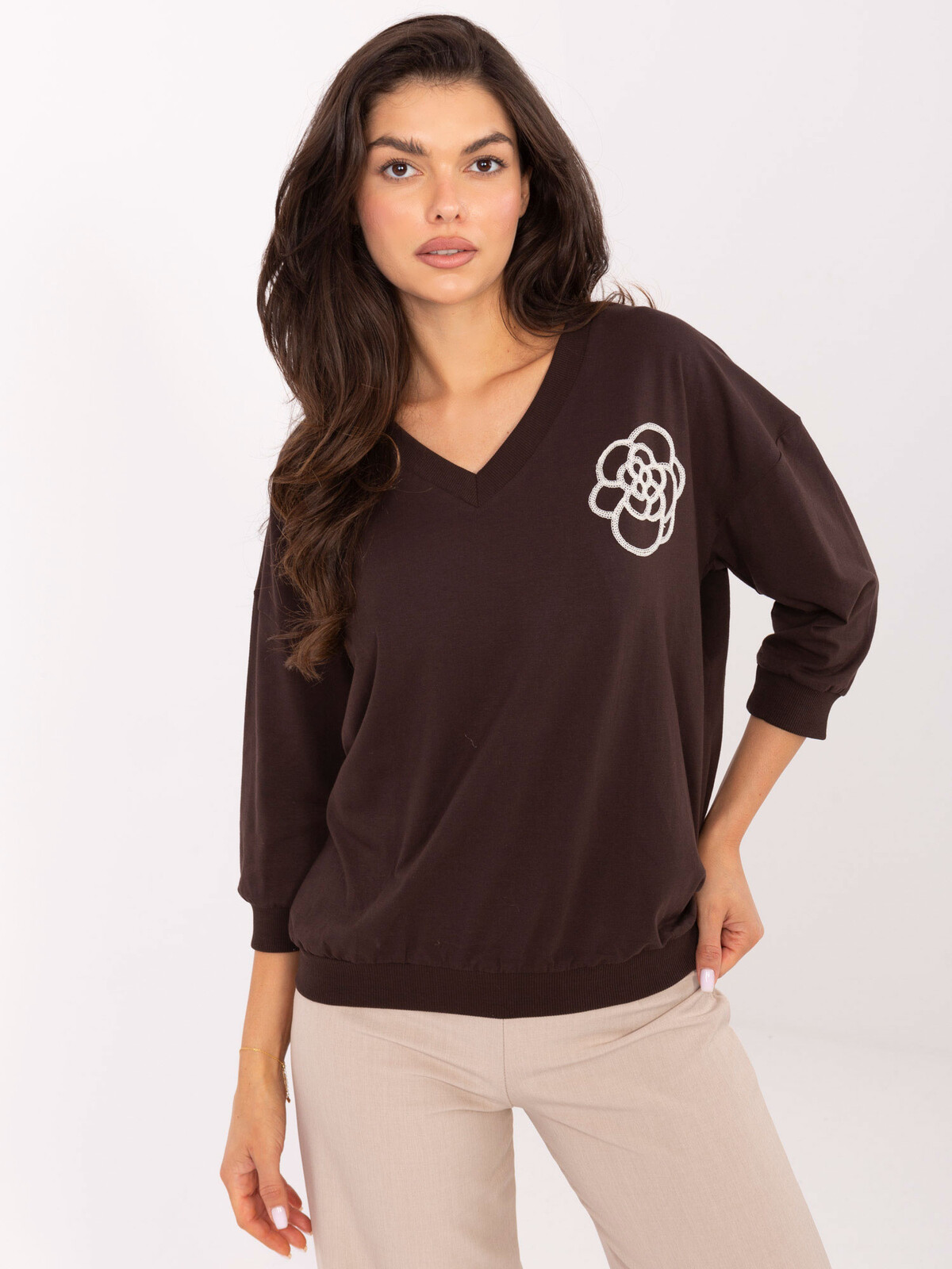 Blouse-RV-BZ-A891.21P-dark brown