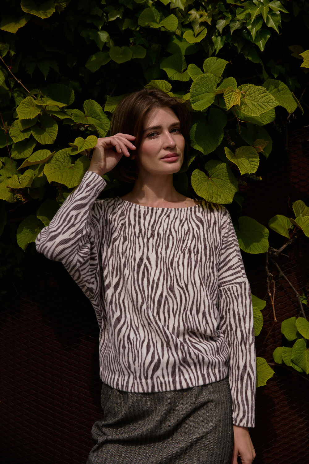 Marisse WOMEN'S SWEATSHIRT Z-BL-4803 OFF WHITE