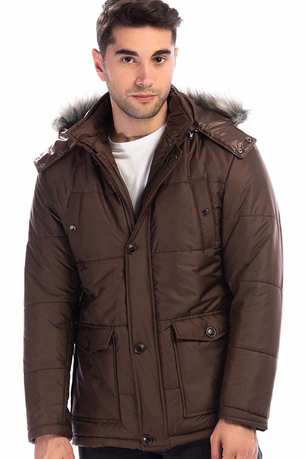 M9635 DEWBERRY MEN'S COAT-BROWN