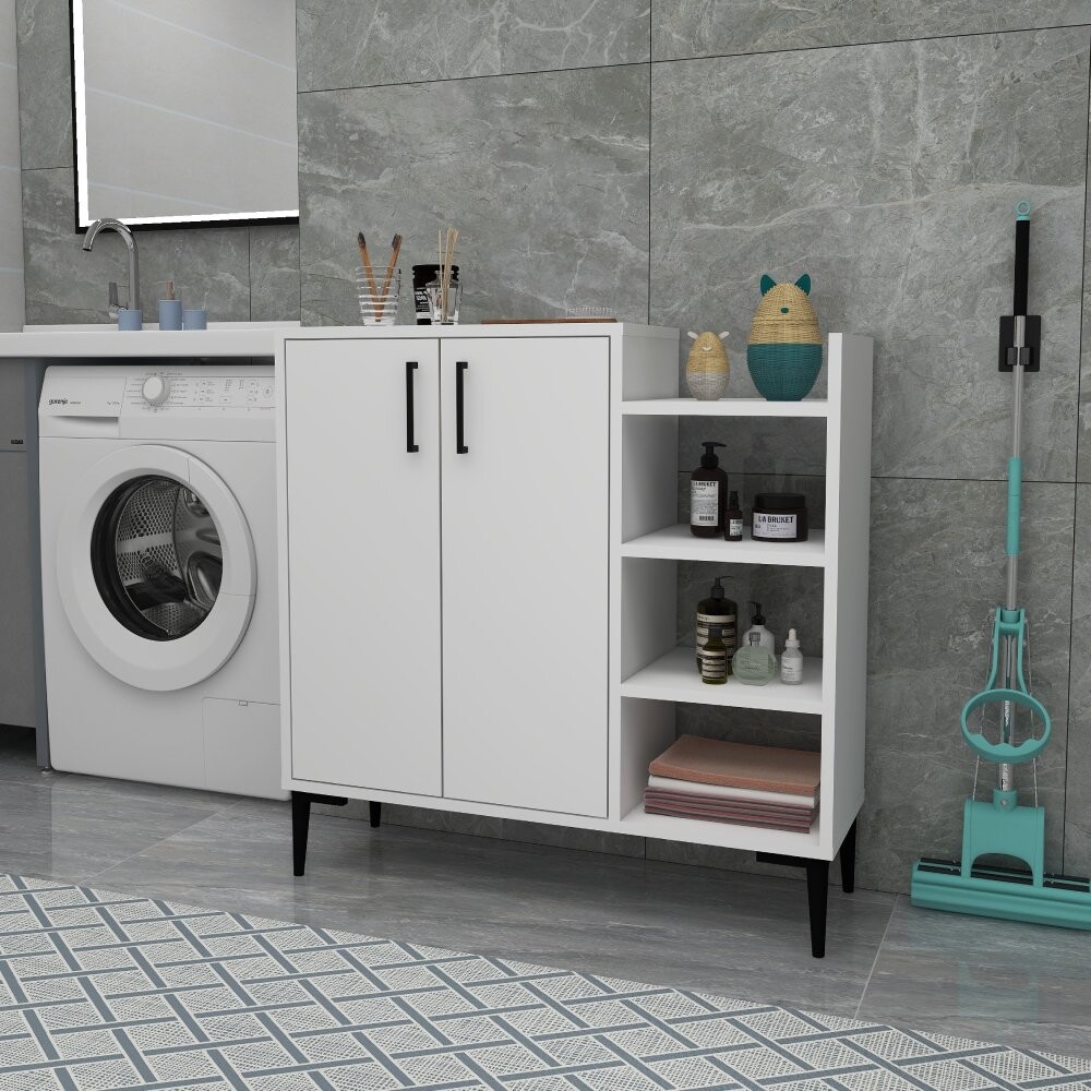 Viacúčelová skrinka Leskar - White