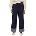 Rifle flare / široké Rouge Edit  Martine RW Jeans - Dark Medium Blue Denim