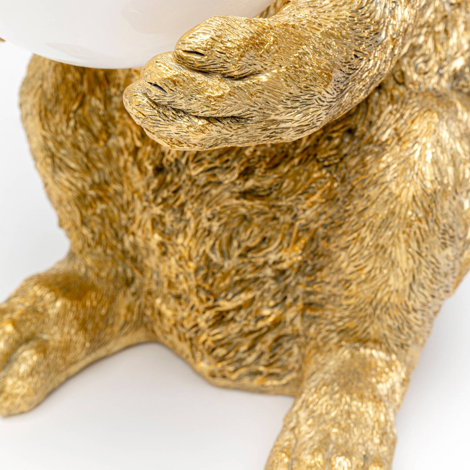 Kare stolová lampa Sweet Rabbit, zlatá, výška 15 cm, E27