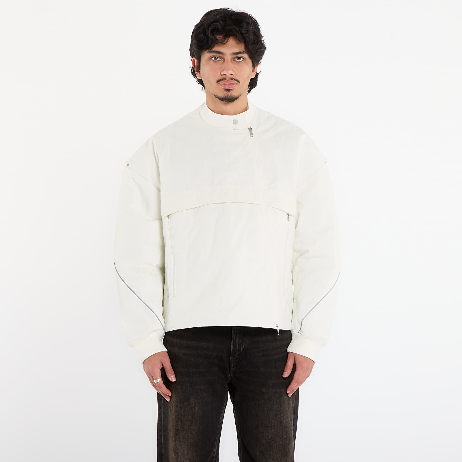 Bunda adidas Motor Ave Racer Jacket UNISEX Off White/ Black L