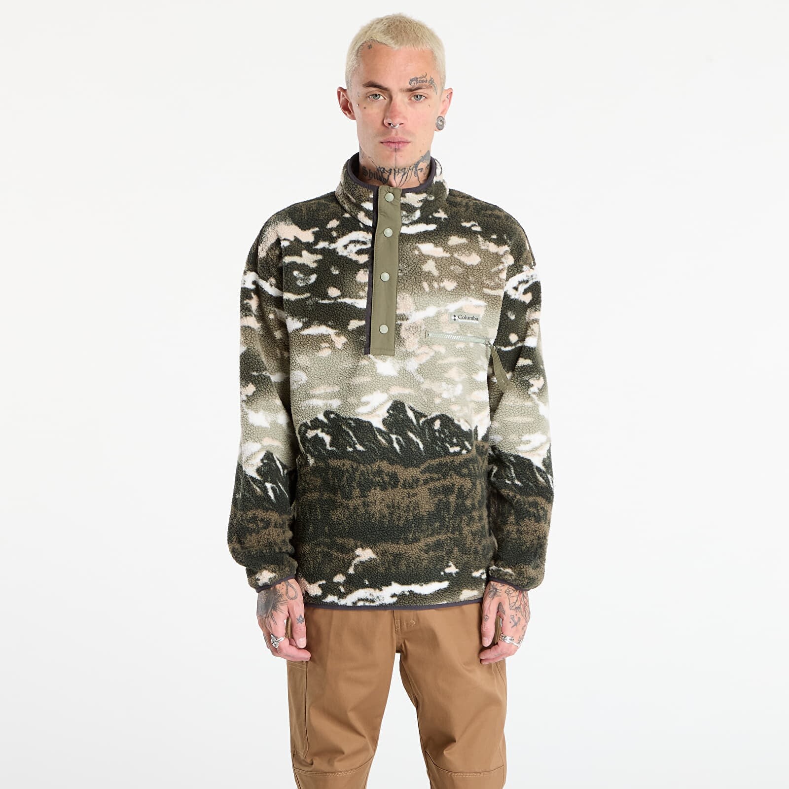 Mikina Columbia Helvetia™ II Printed Half Snap Fleece Safari Sisters L