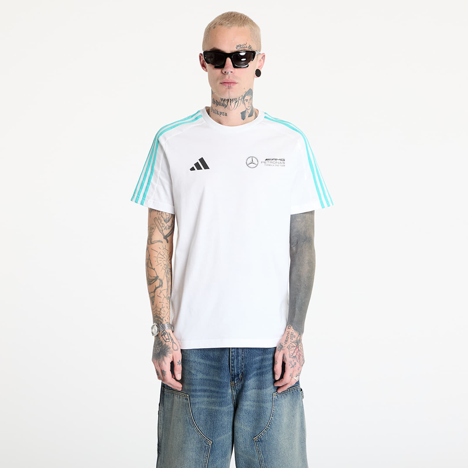 Tričko adidas x Mercedes Amg Petronas Formula One Team Dna Tee Men White/ White/ Black M
