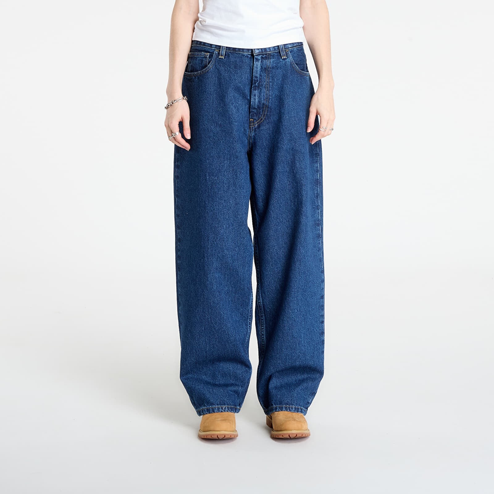 Džínsy Carhartt WIP W' Brandon Pant Blue Stone Washed M