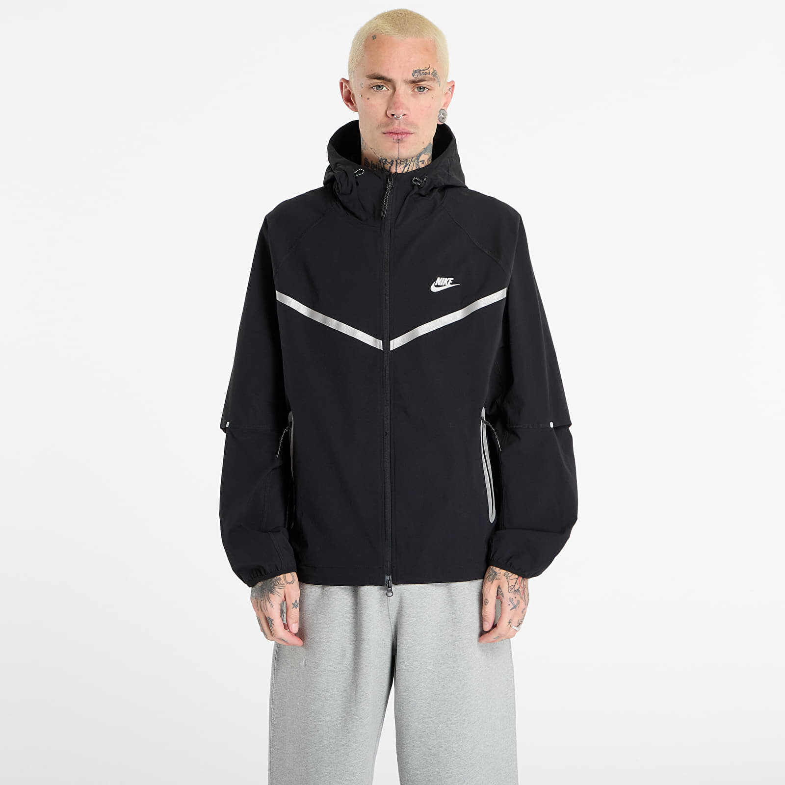 Bunda Nike Tech Men's Full-Zip Woven Windrunner Jacket Black M