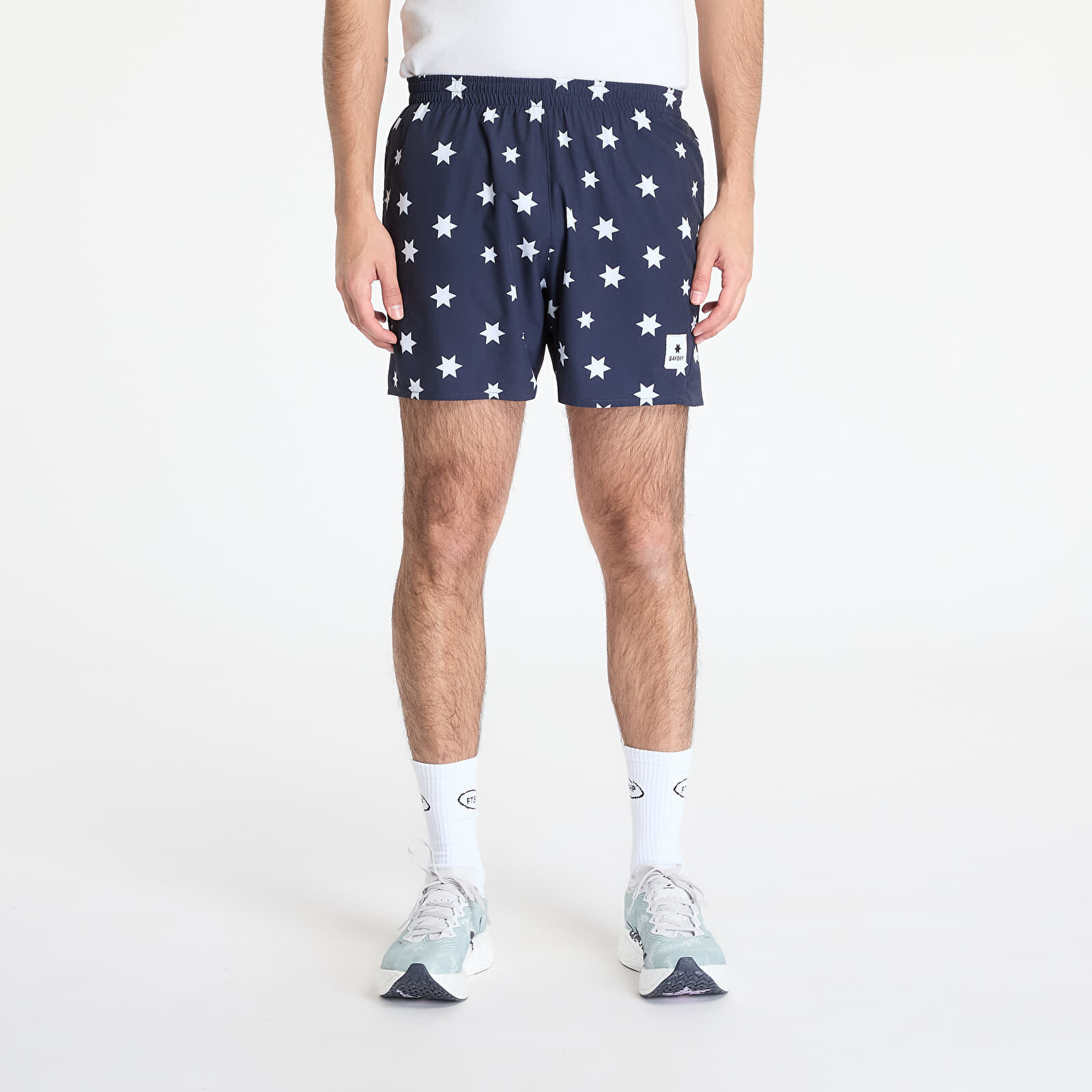 Šortky SAYSKY Star Pace Shorts 5'' Blue/ White Aop XL