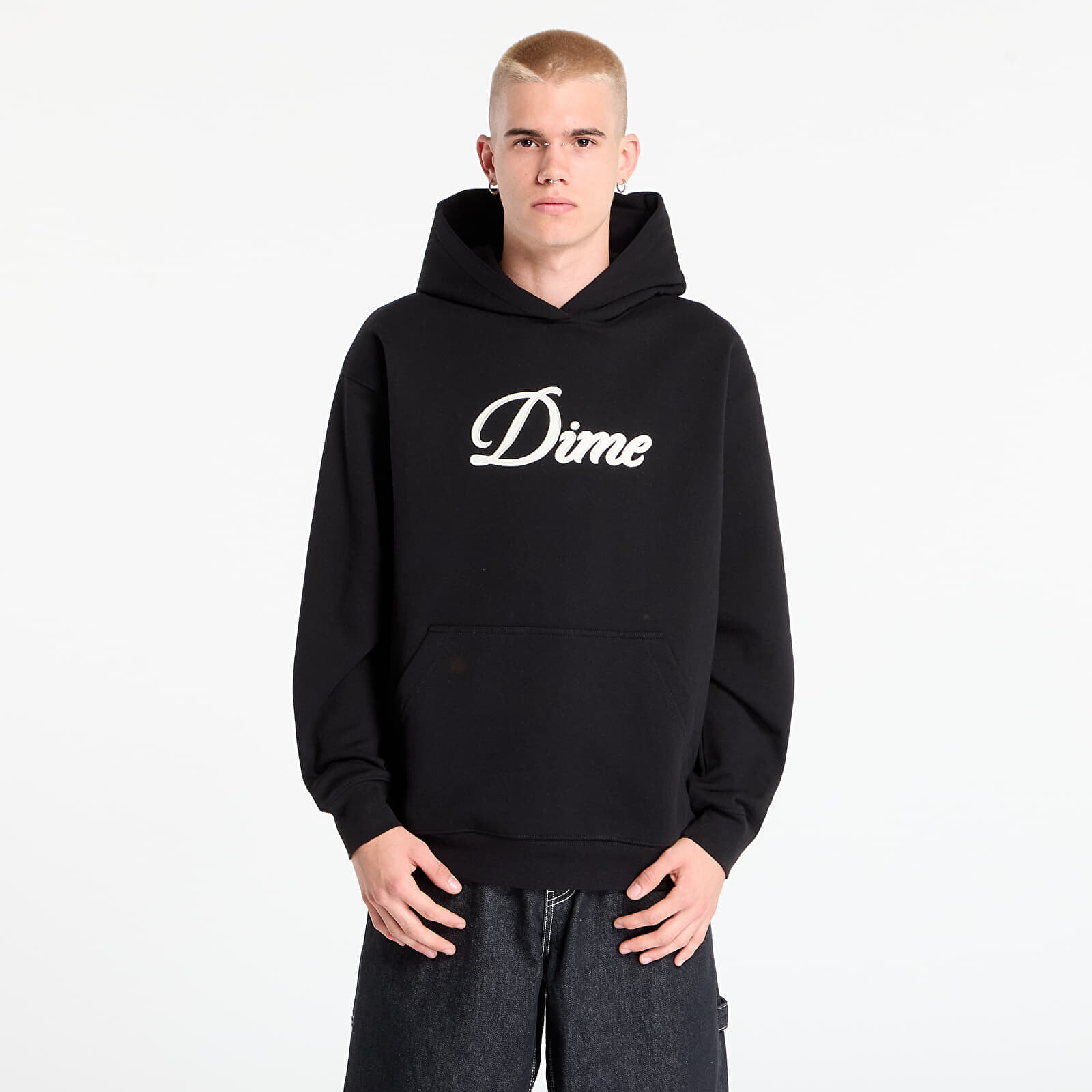 Mikina DIME Cursive Hoodie UNISEX Black XL