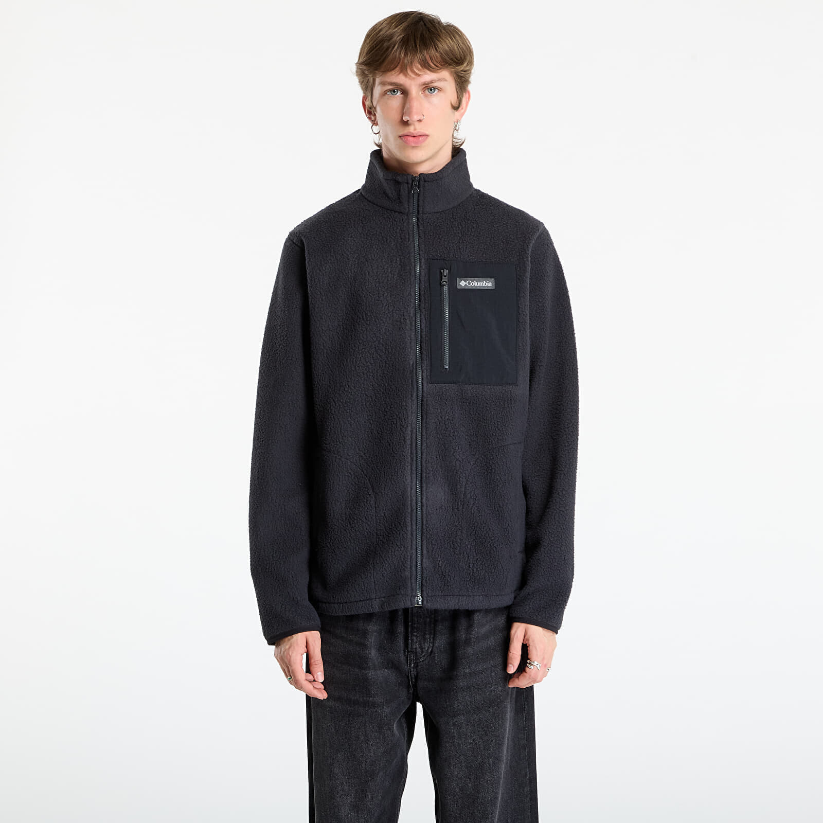 Mikina Columbia Jasper Ridge™ Pebbled Full Zip Fleece Black L