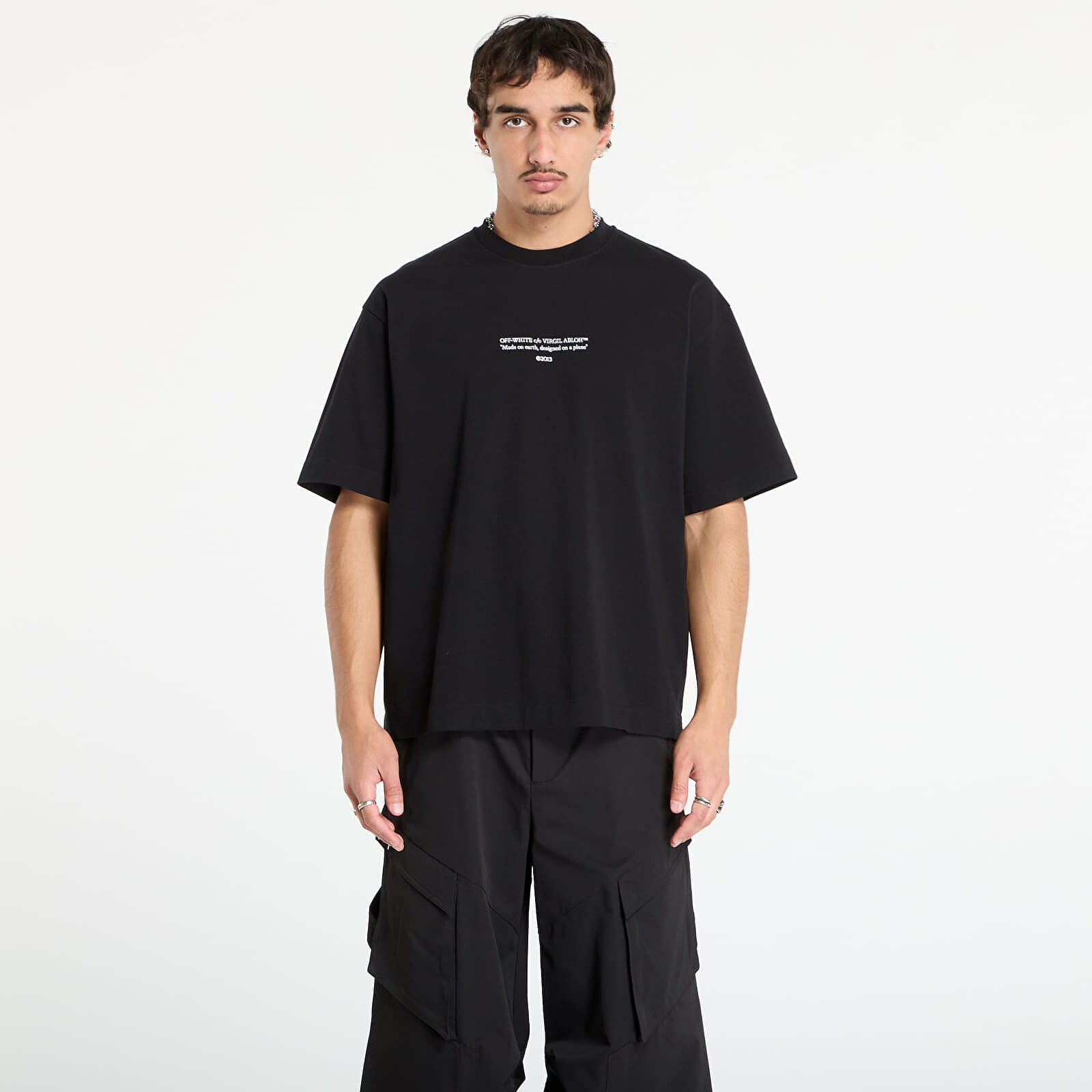 Tričko Off-White Statement Skate S/S Tee Black/ White L