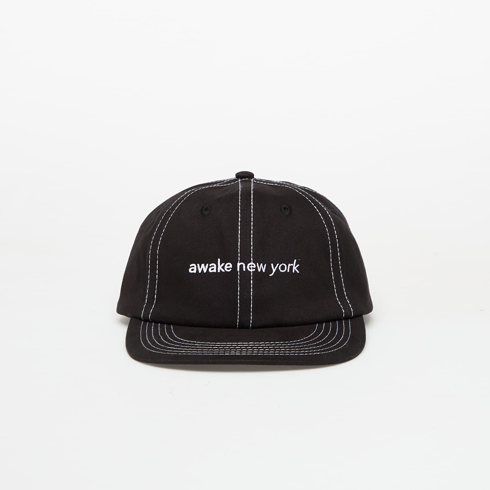Šiltovka Awake NY Awake Ny Contrast Stitch 6 Panel Hat Black Universal