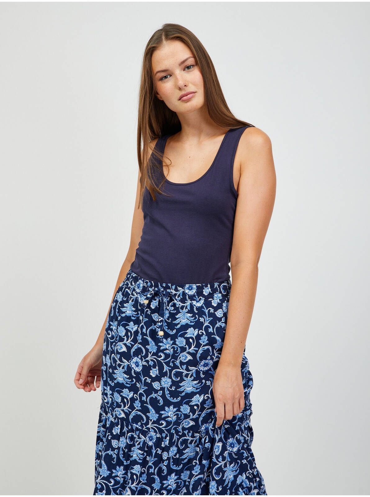 Tmavomodré basic tielko ORSAY