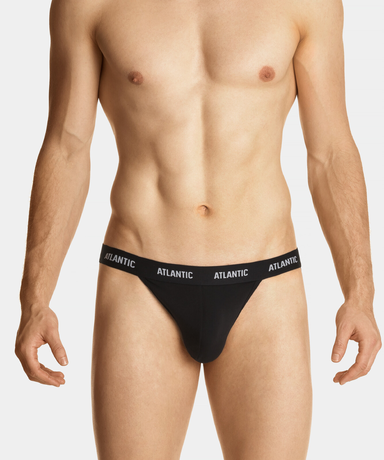 Pánske slipy Jockstrap ATLANTIC - čierne