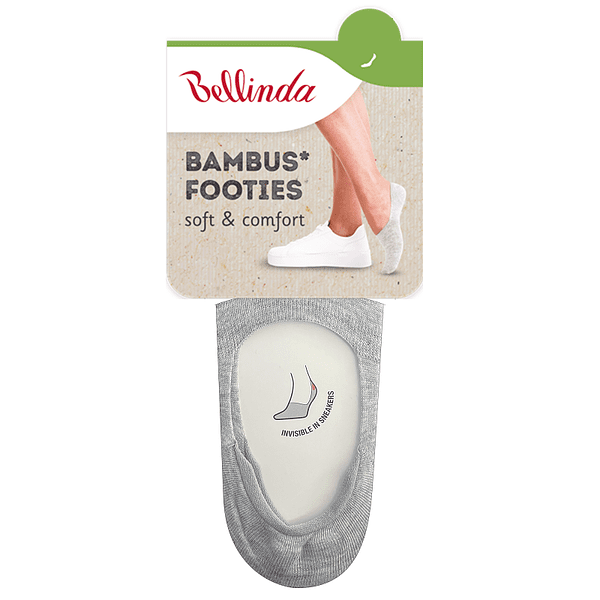 Bellinda 
BAMBUS FOOTIES SOCKS - Bambusové veľmi nízke dámske ponožky - sivá