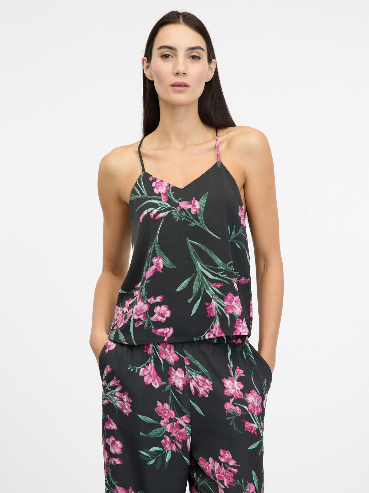 Black women's satin pajama top ORSAY - Women's