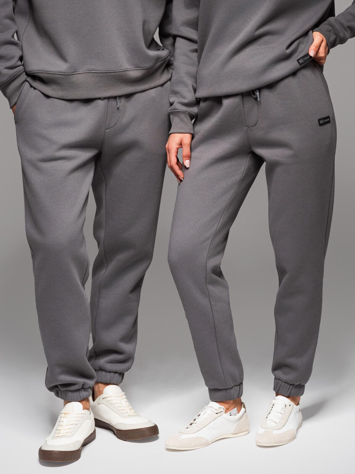 Ombre Classic sweatpants with drawstrings unisex-grey
