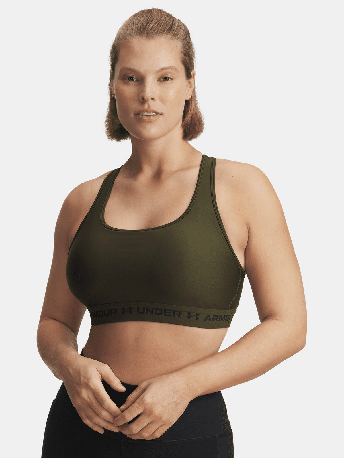 Under Armour Crossback Mid Bra-GRN Women's Bra - Women's