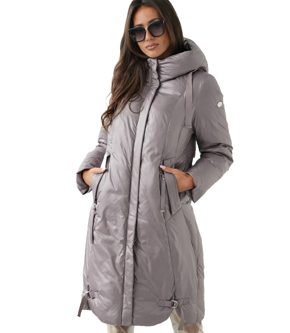 Pri Long elegant women's winter coat insulated delicate sheen REGINA