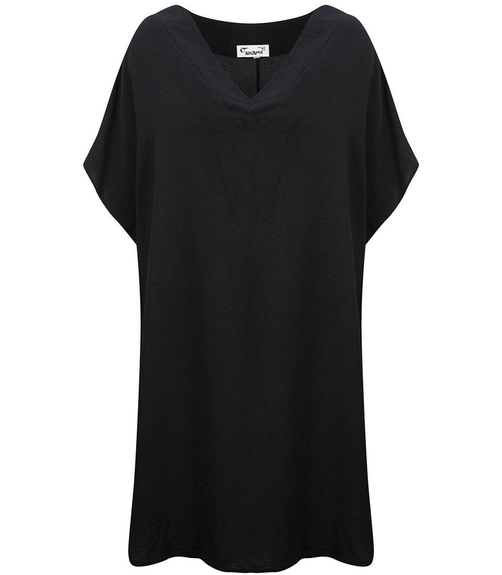 Pri Smooth, loose and comfortable basic mini tunic dress
