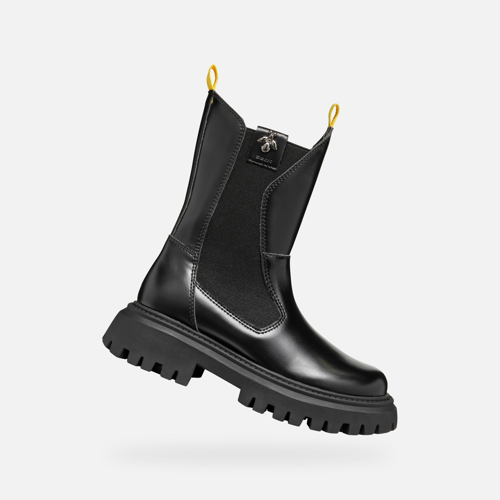 Čierne členkové topánky Geox Maquinnens