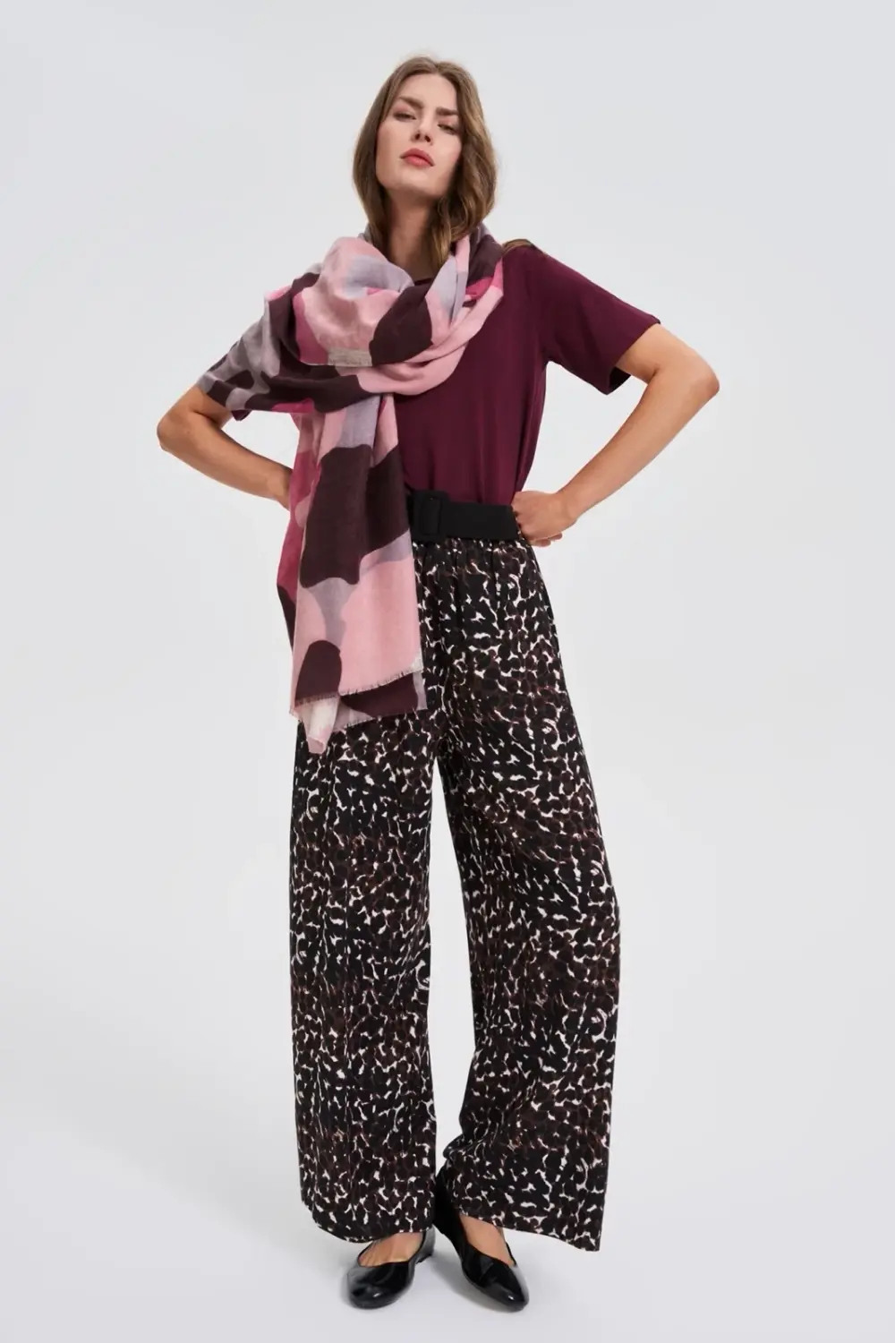 Dámska šatka Marisse burgundy