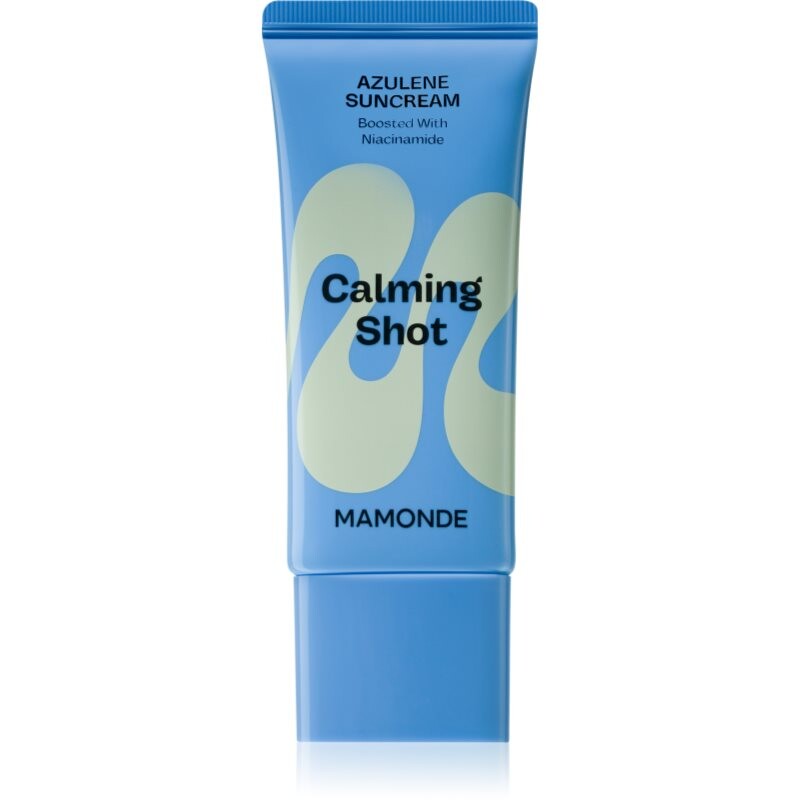 MAMONDE Calming Shot Azulene Suncream ochranný pleťový krém s upokojujúcim účinkom SPF 50+ 35 ml