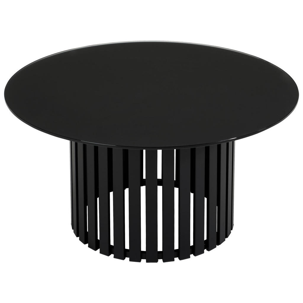 Livetastic KONFERENČNÝ STOLÍK, čierna, kov, sklo, 80/80/40 cm