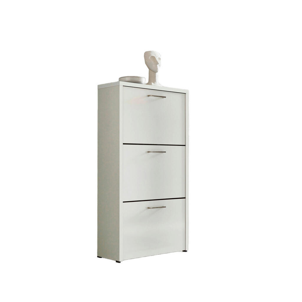 MID.YOU VÝKLOPNÁ SKRINKA NA TOPÁNKY, biela, biela s vysokým leskom, 61/115/25 cm