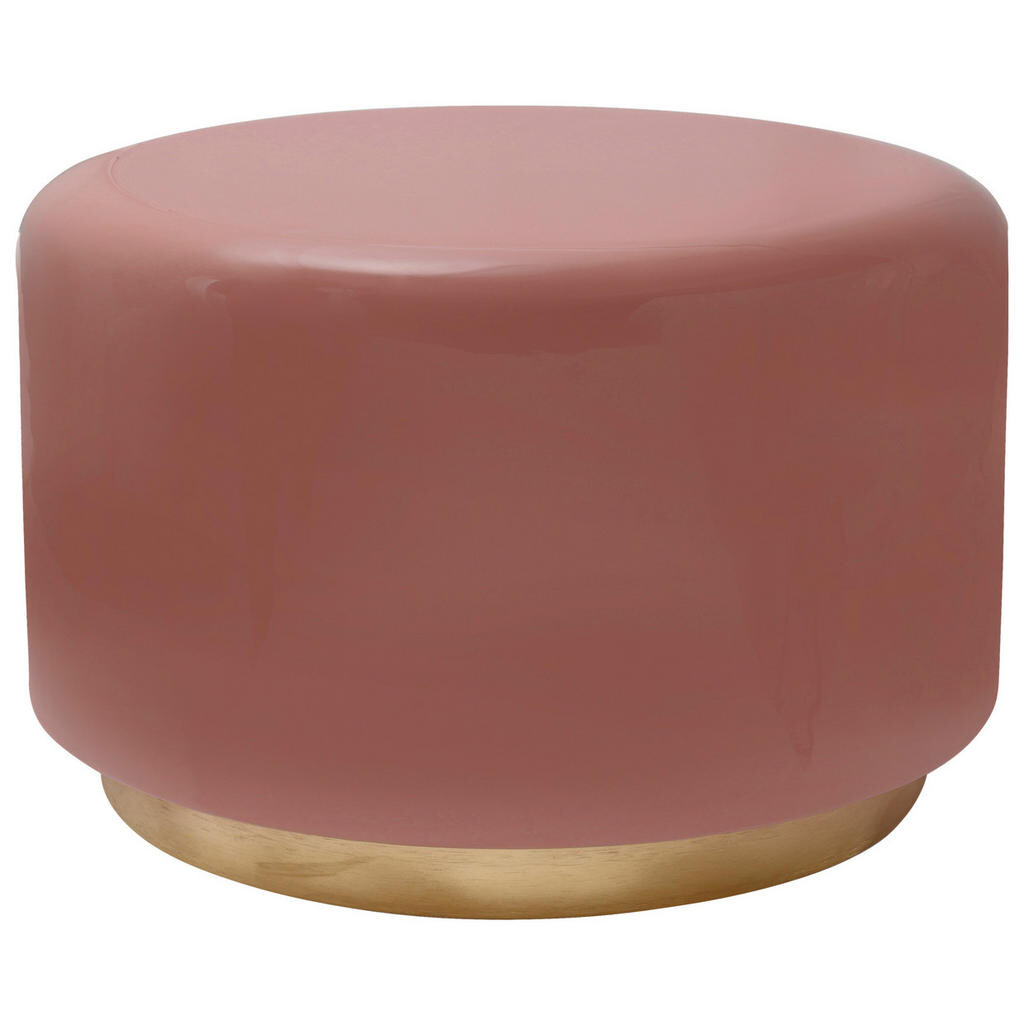 Kayoom PRÍRUČNÝ STOLÍK, zlatá, staroružová