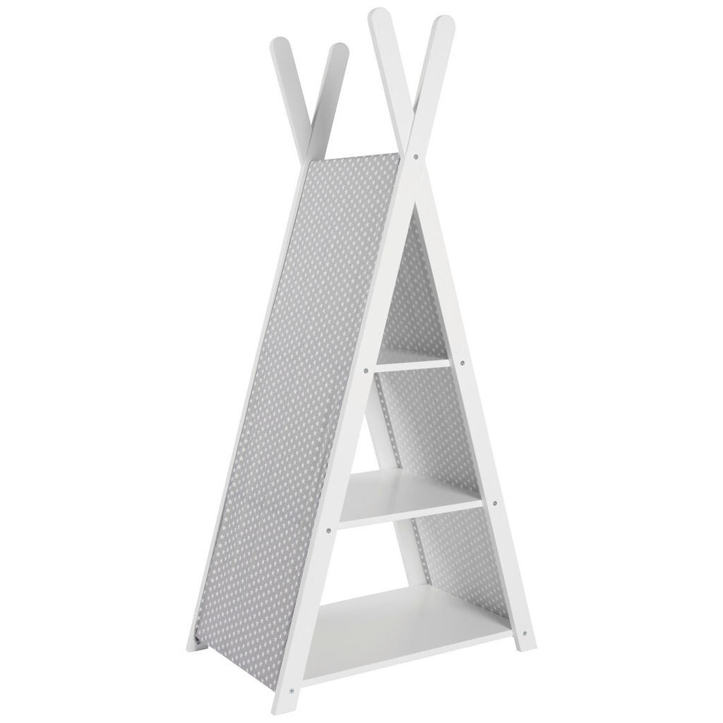 My Baby Lou DETSKÝ REGÁL, sivá, biela, 65/43,7/135 cm