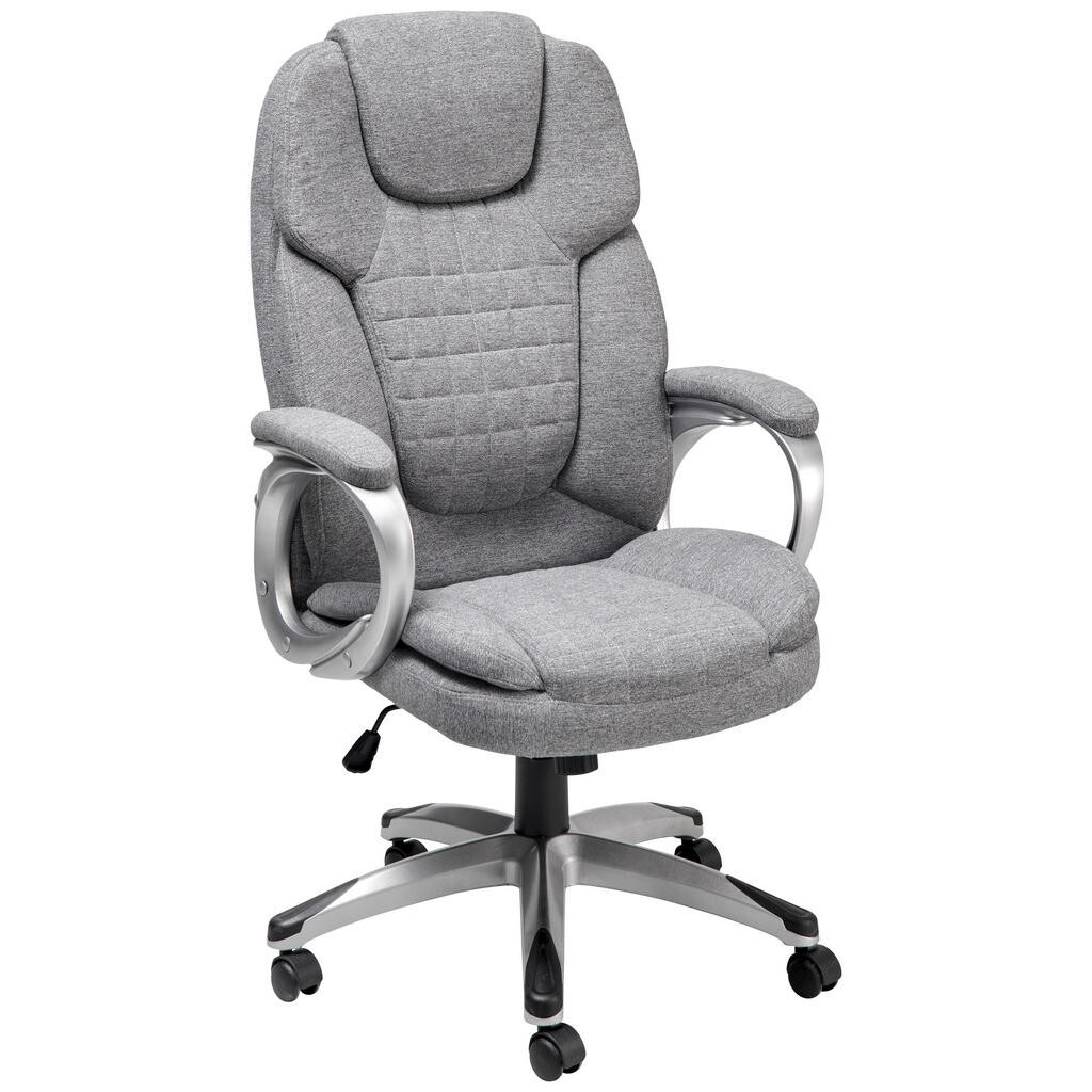 MID.YOU OTOČNÁ STOLIČKA, fleece, svetlosivá