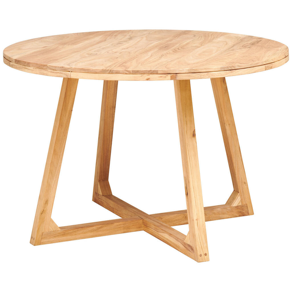 MID.YOU JEDÁLENSKÝ STÔL, akácia, farba akácie, 120/120/76 cm