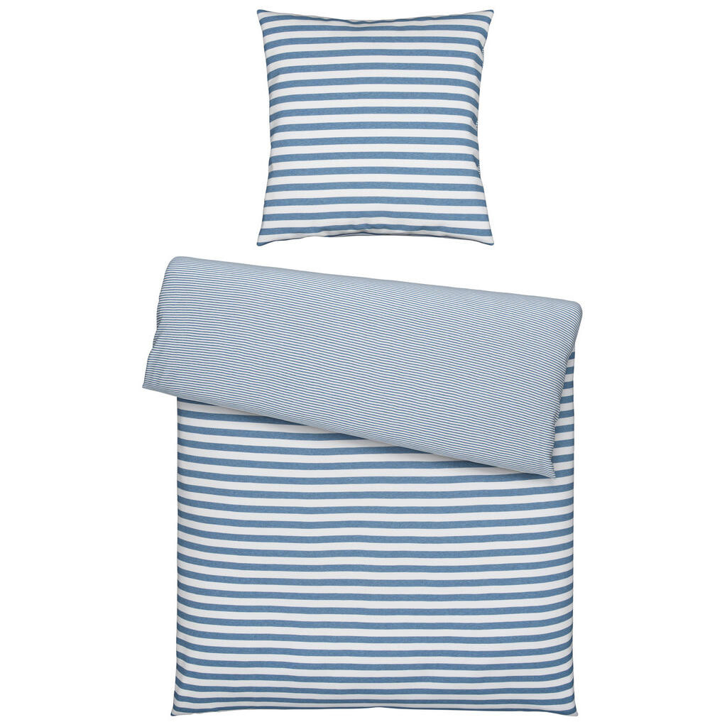 Bio:Vio OBOJSTRANNÁ POSTEĽNÁ BIELIZEŇ, džersej, modrá, 135/200 cm