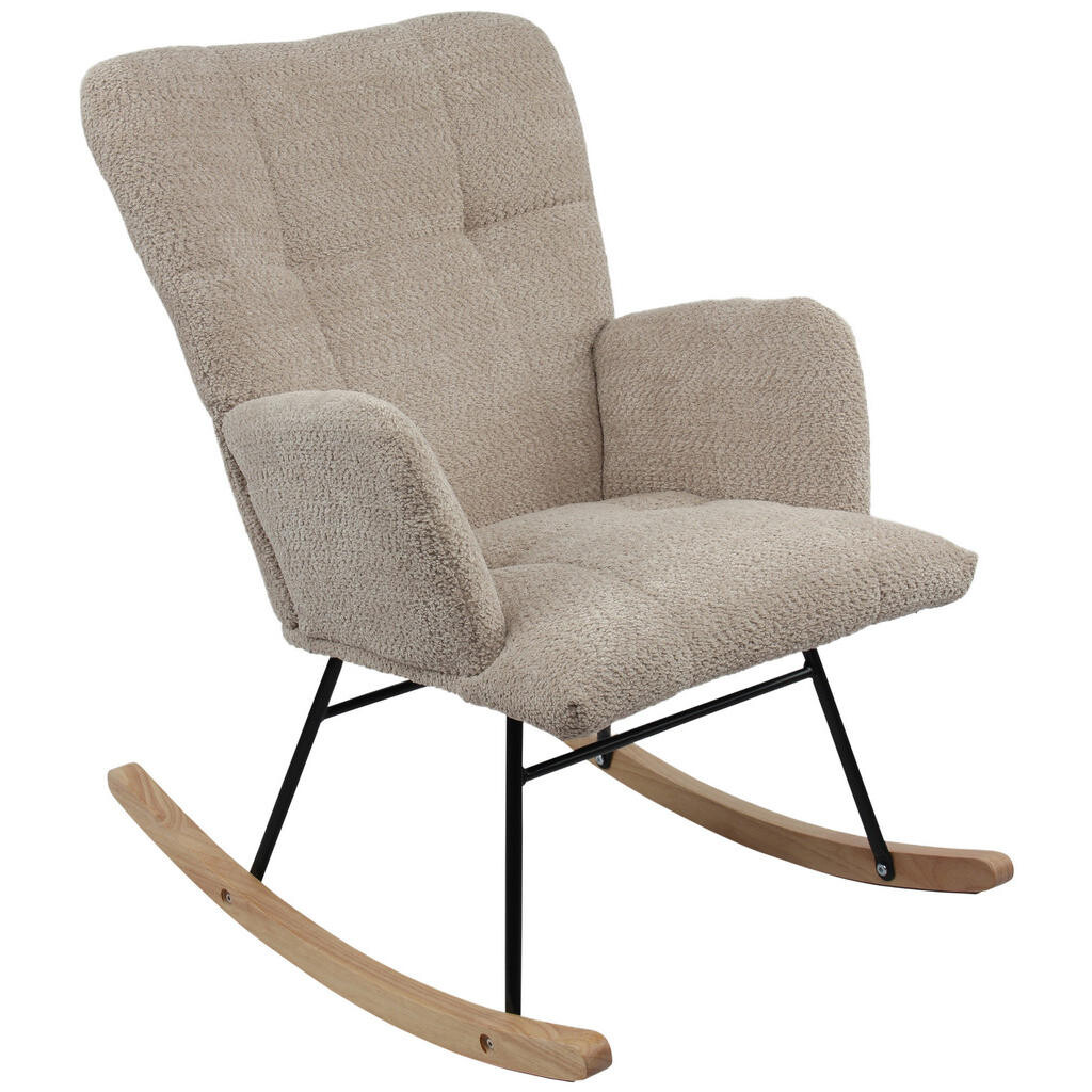 P & B STOLIČKA S PRUŽNÝM PODNOŽÍM, drevo, kov, textil, hnedá