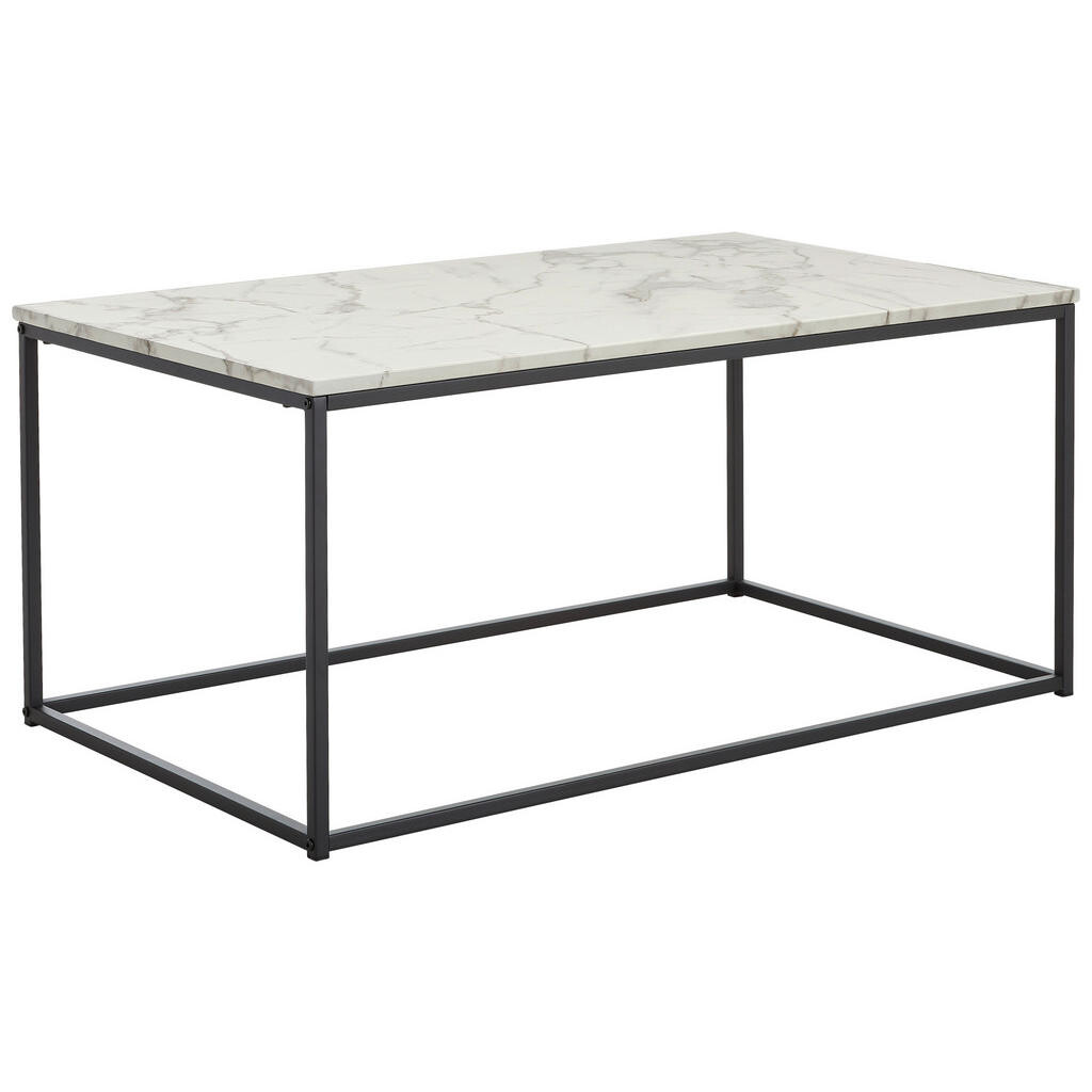 MID.YOU KONFERENČNÝ STOLÍK, čierna, biela, kov, kompozitné drevo, 100/60/45 cm