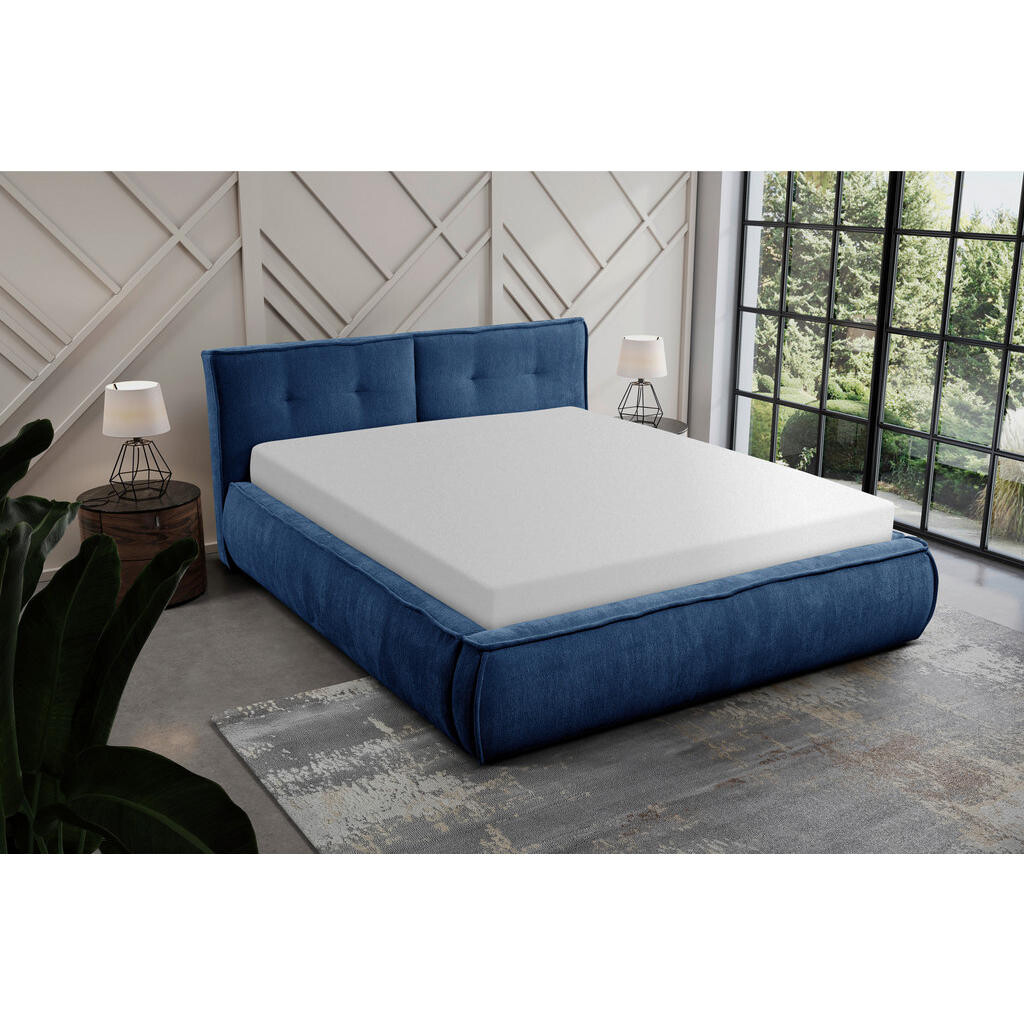 Livetastic ČALÚNENÁ POSTEĽ, 180/200 cm, modrá