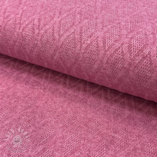 Pletenina jacquard Diamond pink