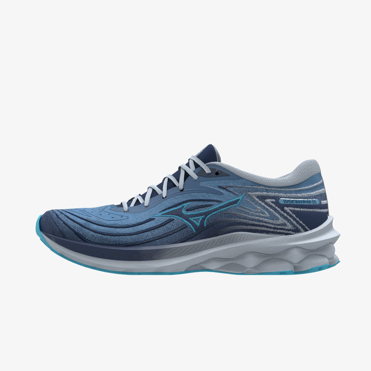 Tenisky Mizuno Wave Skyrise 5 Parisian Blue/ River Blue/ Estat EUR 37