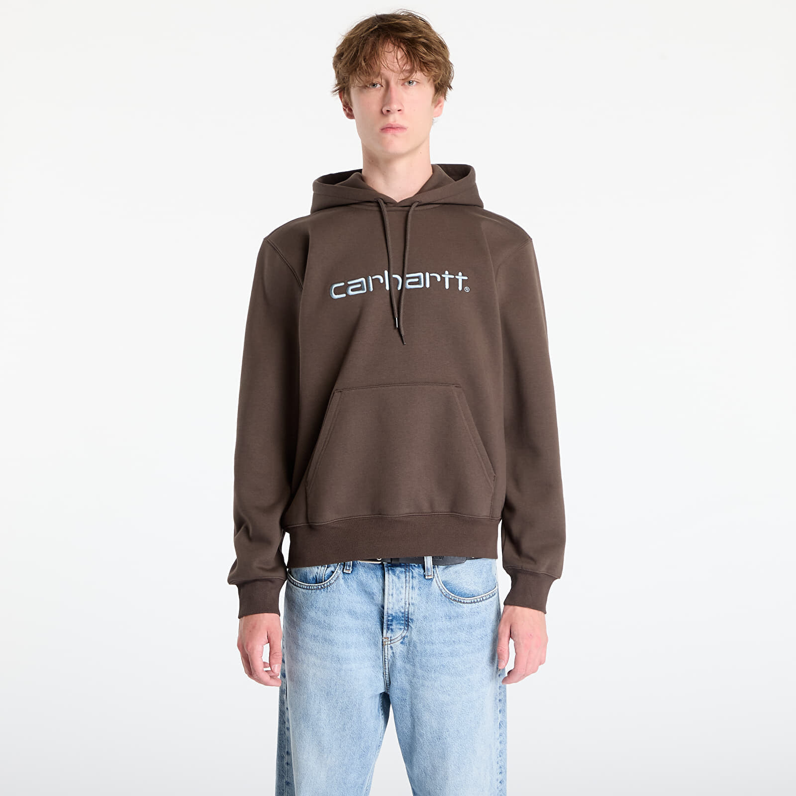 Mikina Carhartt WIP Hooded Carhartt Sweat UNISEX Vitola/ Citadel S