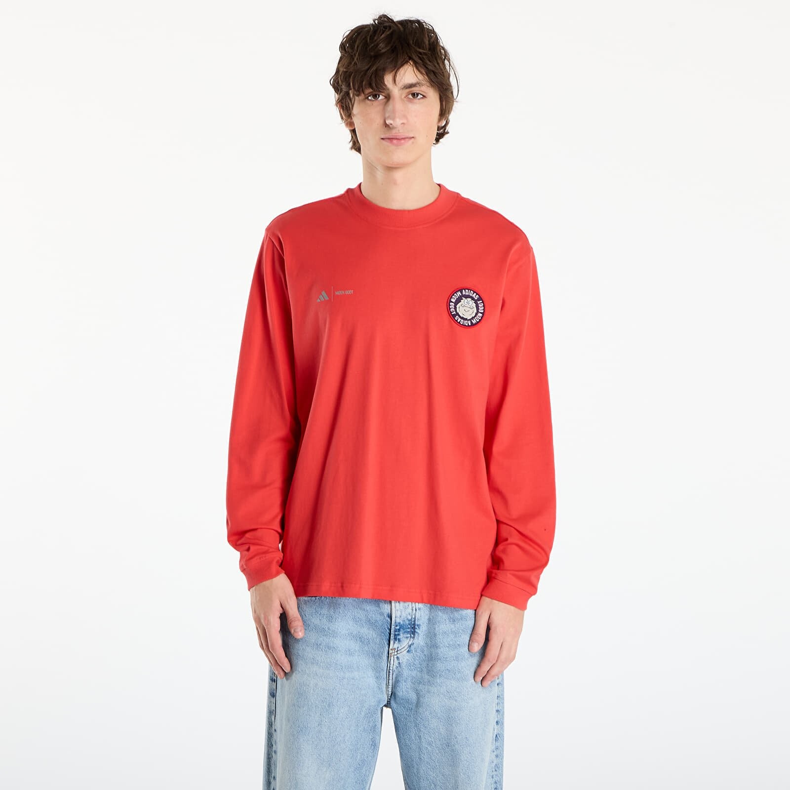 Tričko adidas x Moon Boot Long Sleeve Long-Sleeve Top Semi Lucid Red XXL
