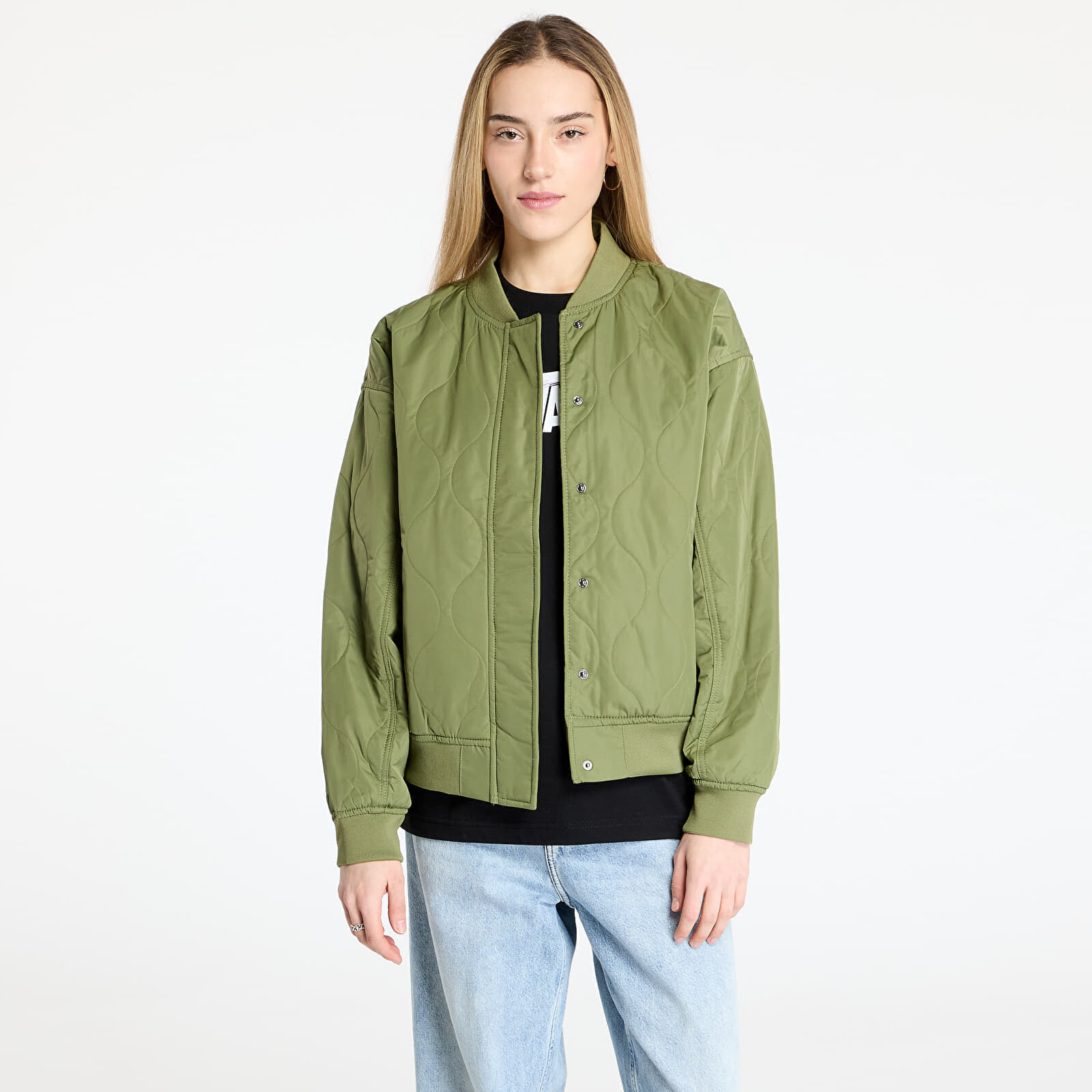 Bunda Vans Bennett Quilted Bomber Loden Green M