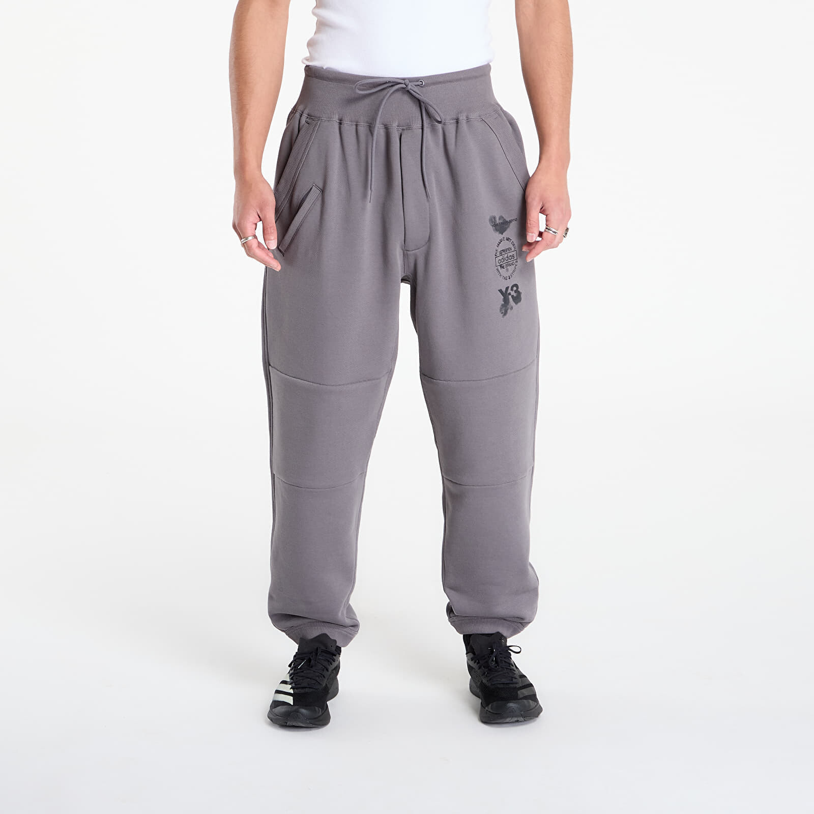 Tepláky Y-3 M Track Pant Granite XL