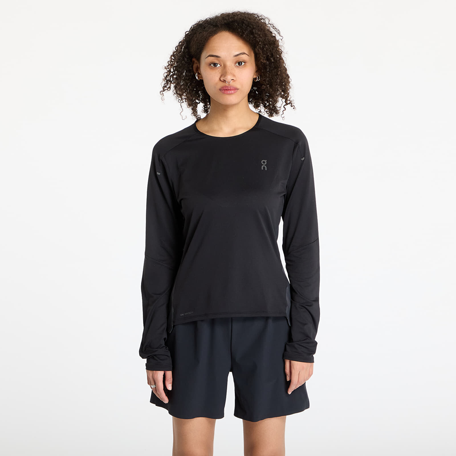 Tričko On Performance Long Sleeve Tee Black/ Eclipse L