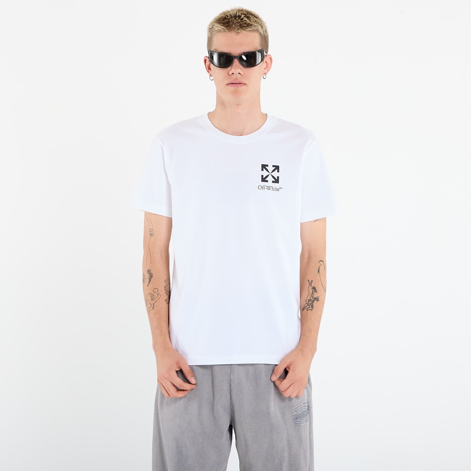Tričko Off-White Small Arrow Slim S/S Tee White/ Black XXL