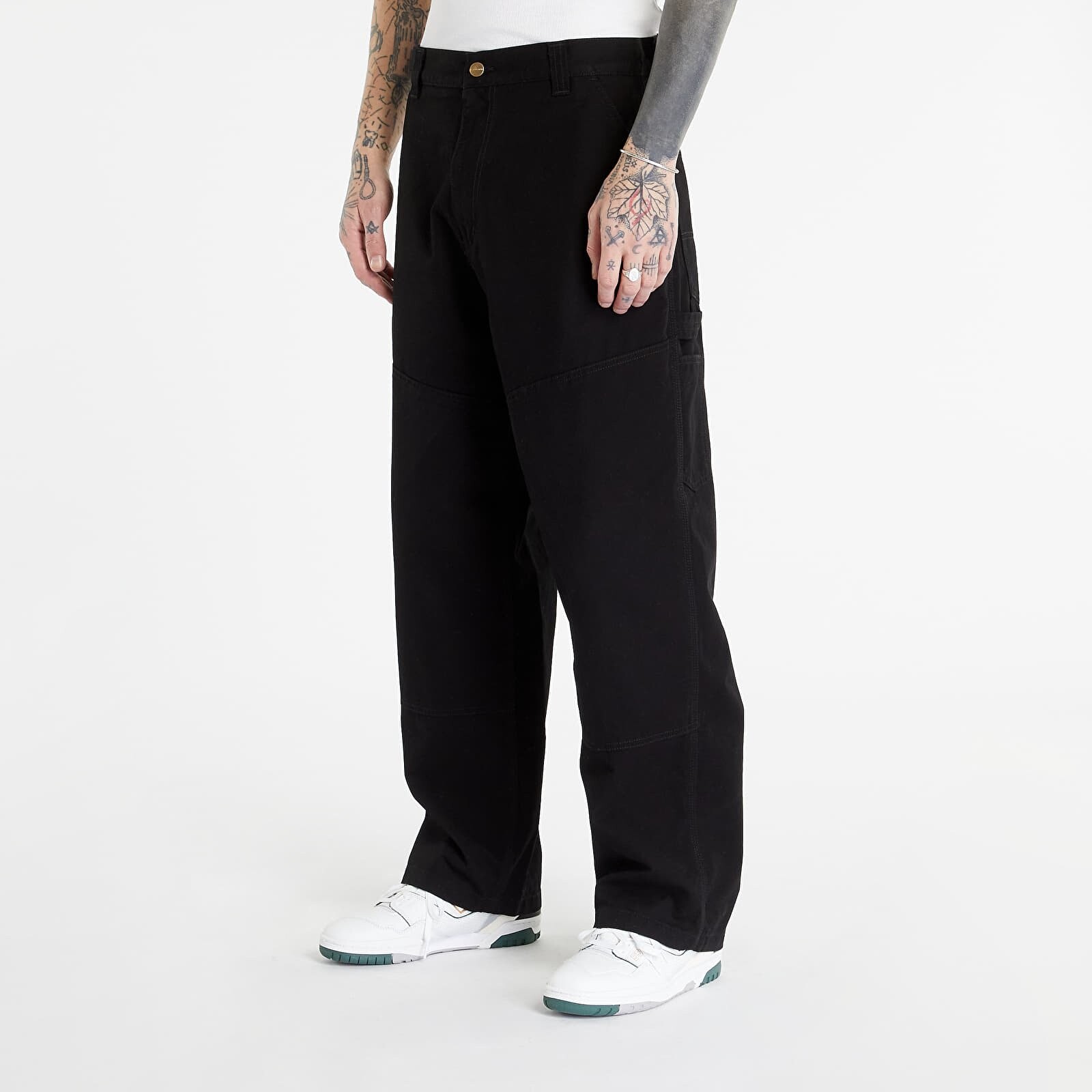 Kalhoty Carhartt WIP Wide Panel Pant Black Rinsed XS